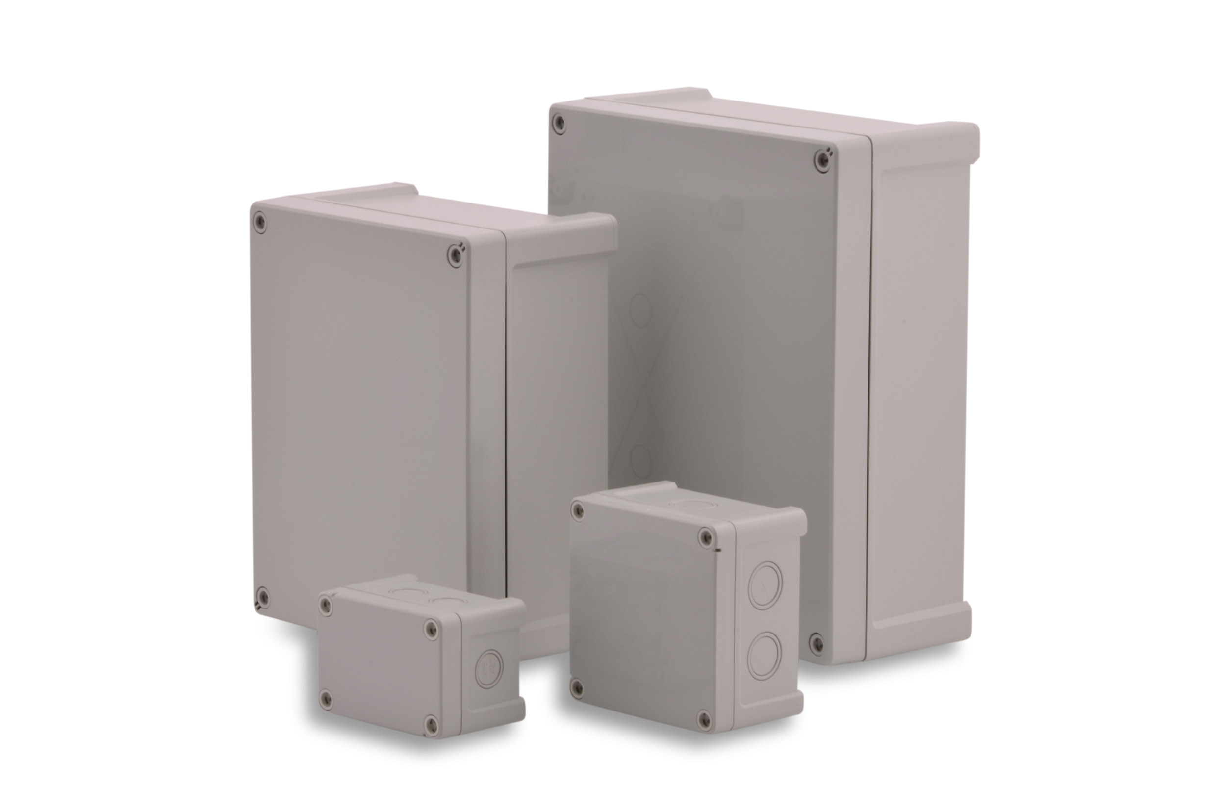 BOXEXPERT-Gehaeuse-PC-St.Pauli-BXPFPCG-Gruppenbild ABS Kunststoff Gehäuse Serie St. Pauli 201x163x138 mm – Bild 1