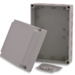 Polycarbonat Kunststoff-Gehäuse Serie Michel 255x180x100mm Vorprägung