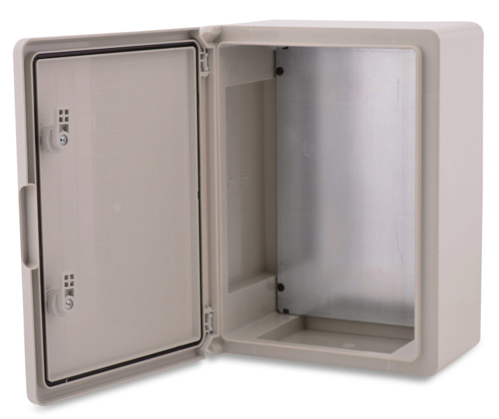 Boxexpert Fleet Armadio Da Parete 500x400x175 Mm IP65 – Porta Trasparente, Chiave, ABS Grigio