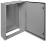 Stahlblech-Wandgehäuse Serie Treva 1200x600x400mm Deckel grau – Bild 2