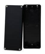 GRP-Gehäuse Serie Elbe Polyester 400x250x160mm IP66 Graphitschwarz